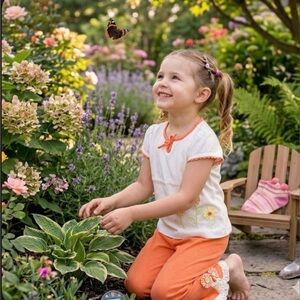 New with tags! 2pcs Set Gymboree Girl Summer Floral top and pant size 3T